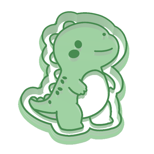 Cortador de galletas Dinosaurio V3